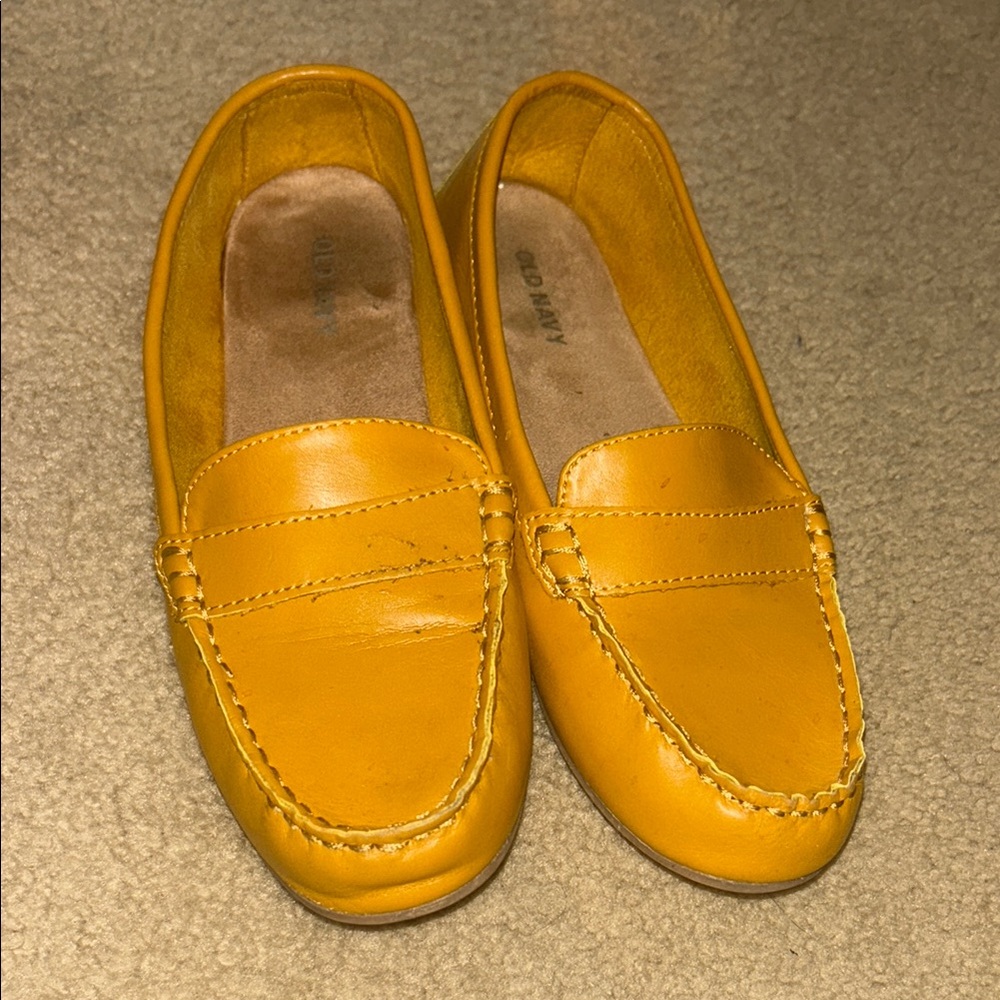 Old Navy Yellow Moccasins